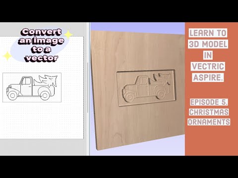 How to create your own 3D designs with Vectric aspire.