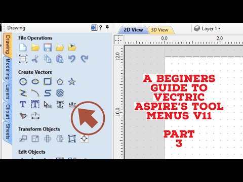 A beginners guide to the Vectric Aspire interface.
