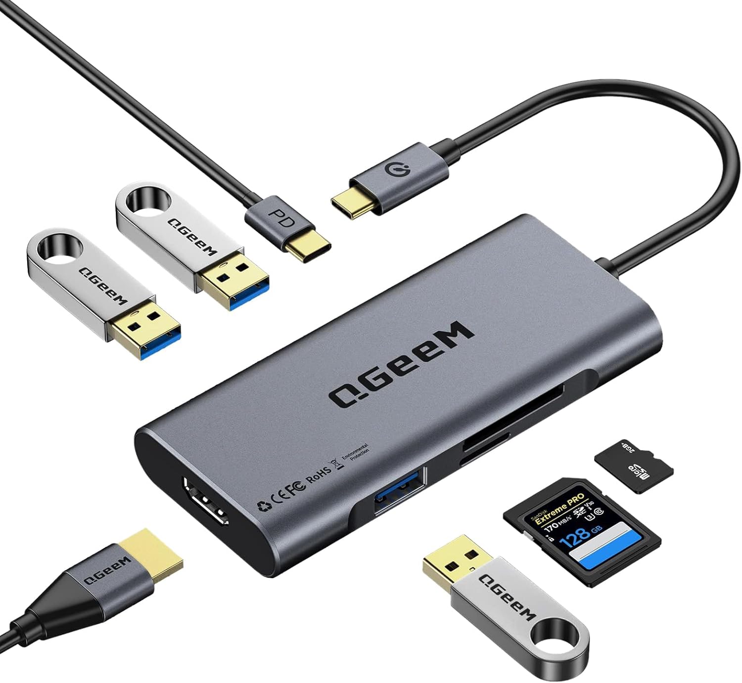 QGeeM USB-C Hub